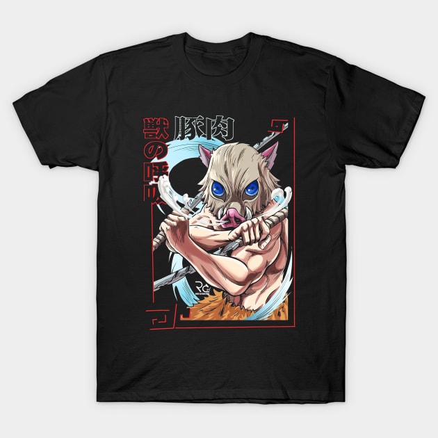 Inosuke Demon Slayer T-Shirt by NightHunter